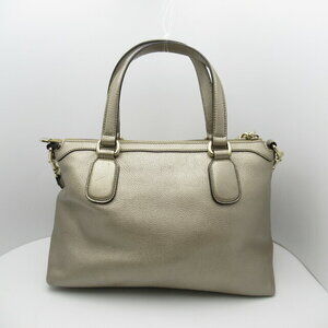 Gucci Shoulder Leather Gold Bag